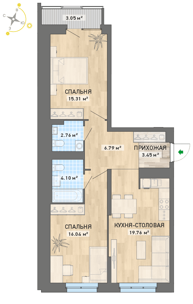 план квартиры.
