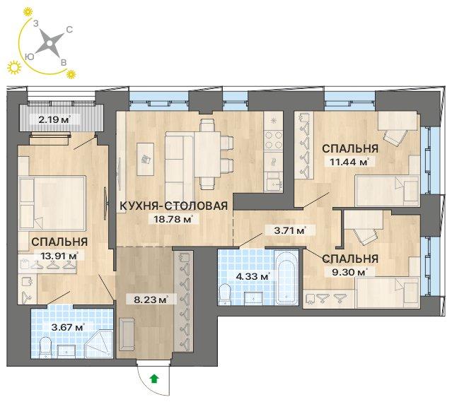 план квартиры.