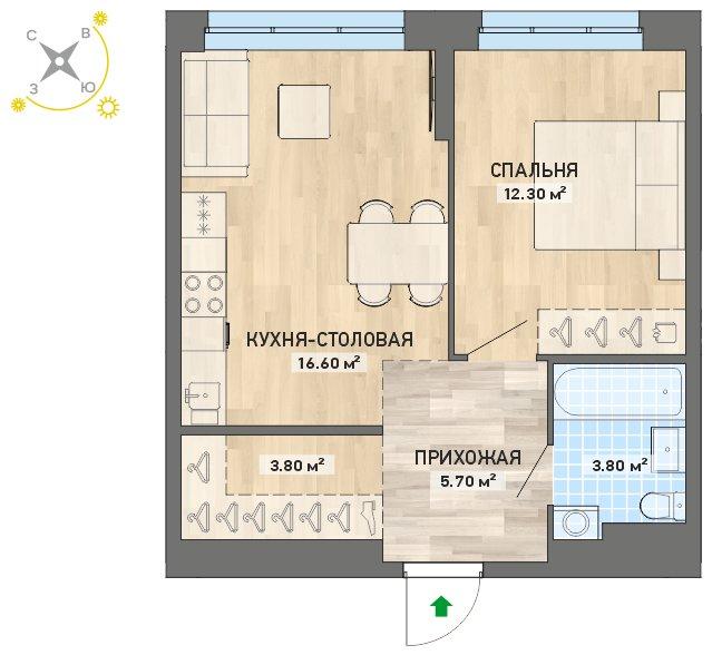 план квартиры.