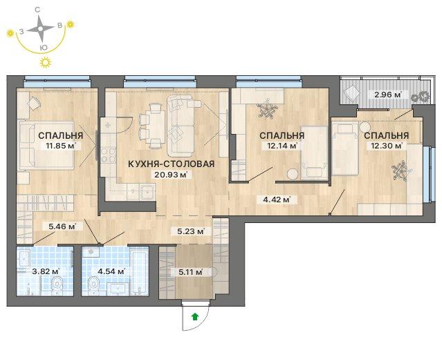 план квартиры.