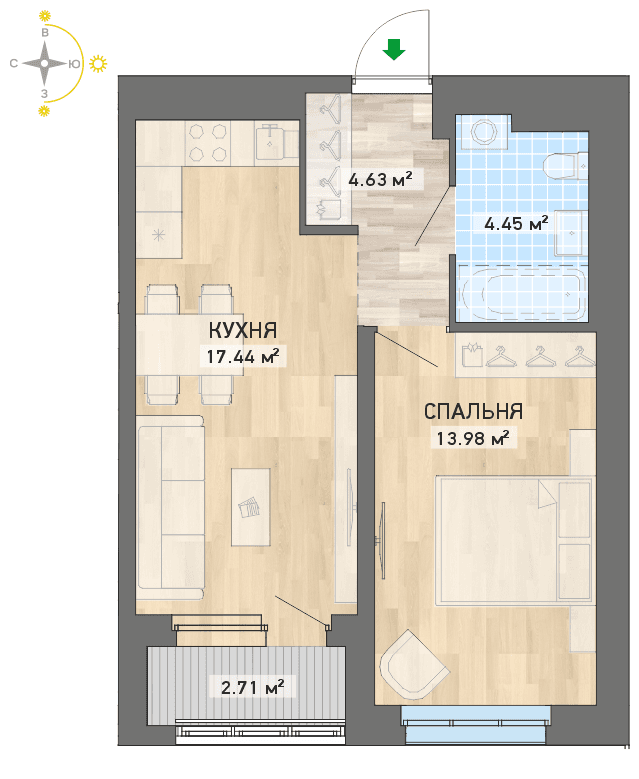 план квартиры.