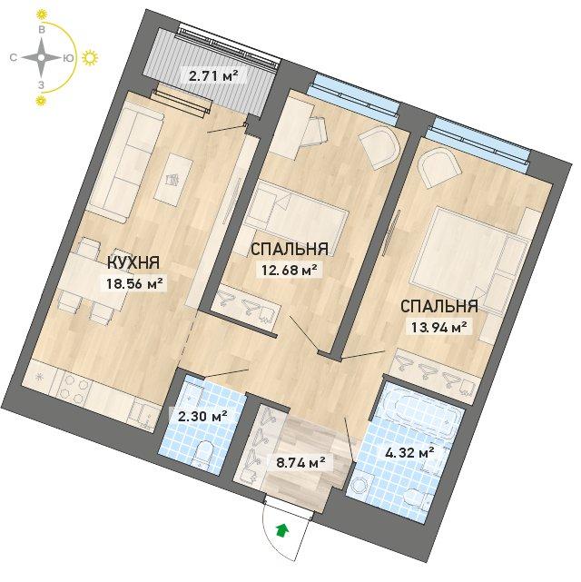 план квартиры.