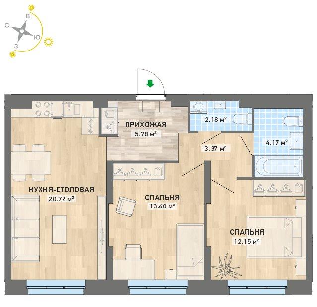 план квартиры.