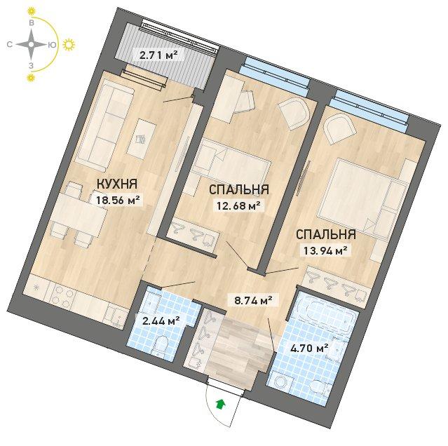 план квартиры.