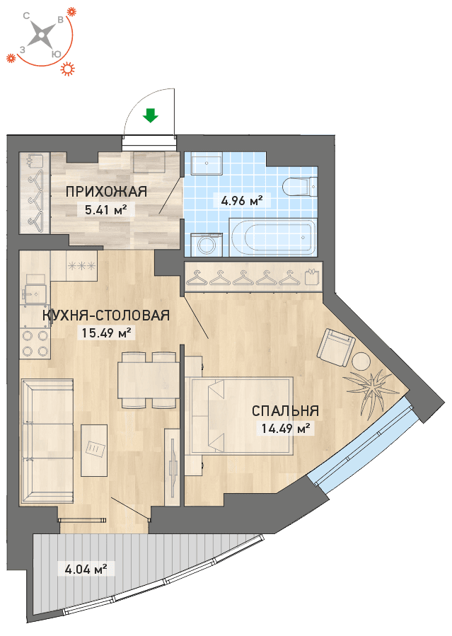 план квартиры.