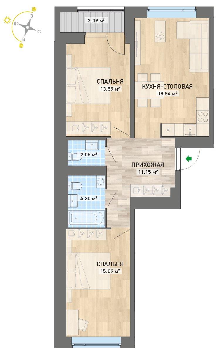 план квартиры.