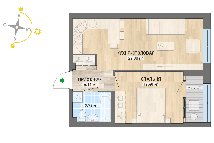 план квартиры.