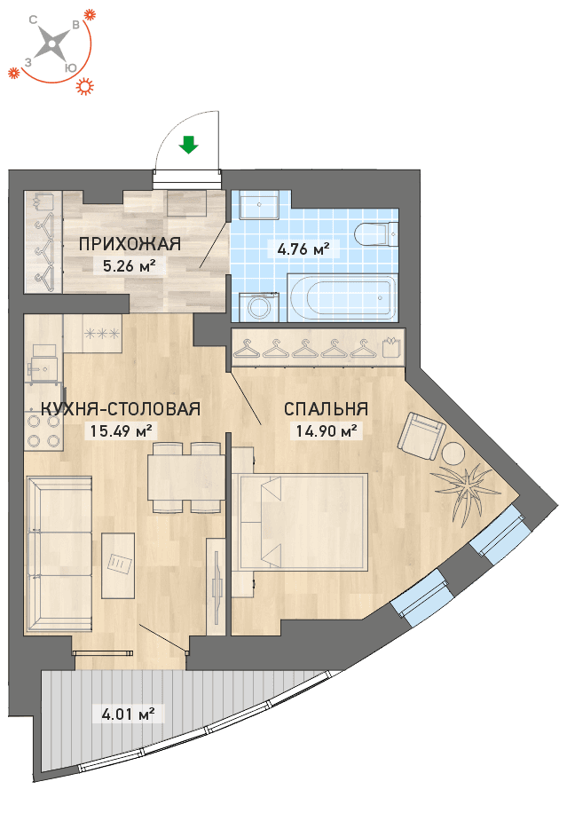 план квартиры.