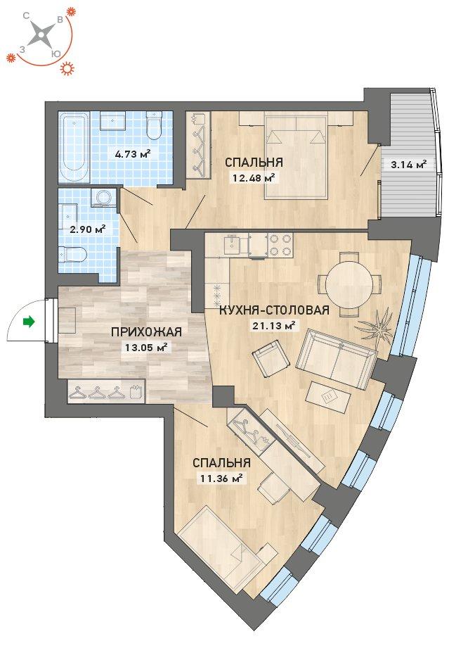 план квартиры.
