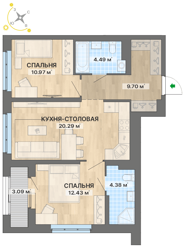 план квартиры.