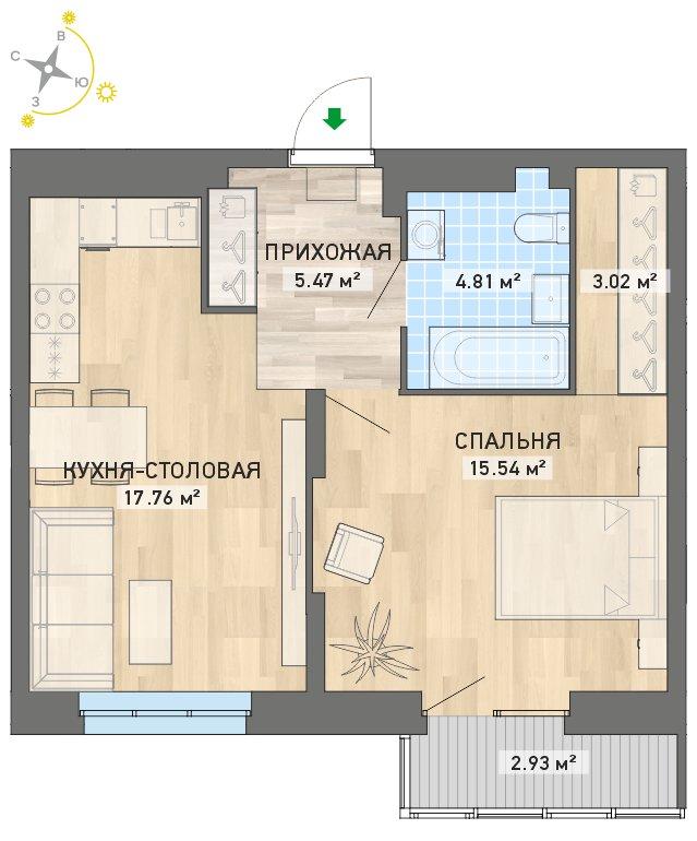 план квартиры.