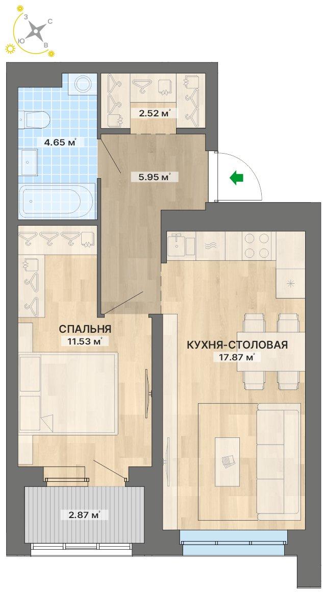 план квартиры.