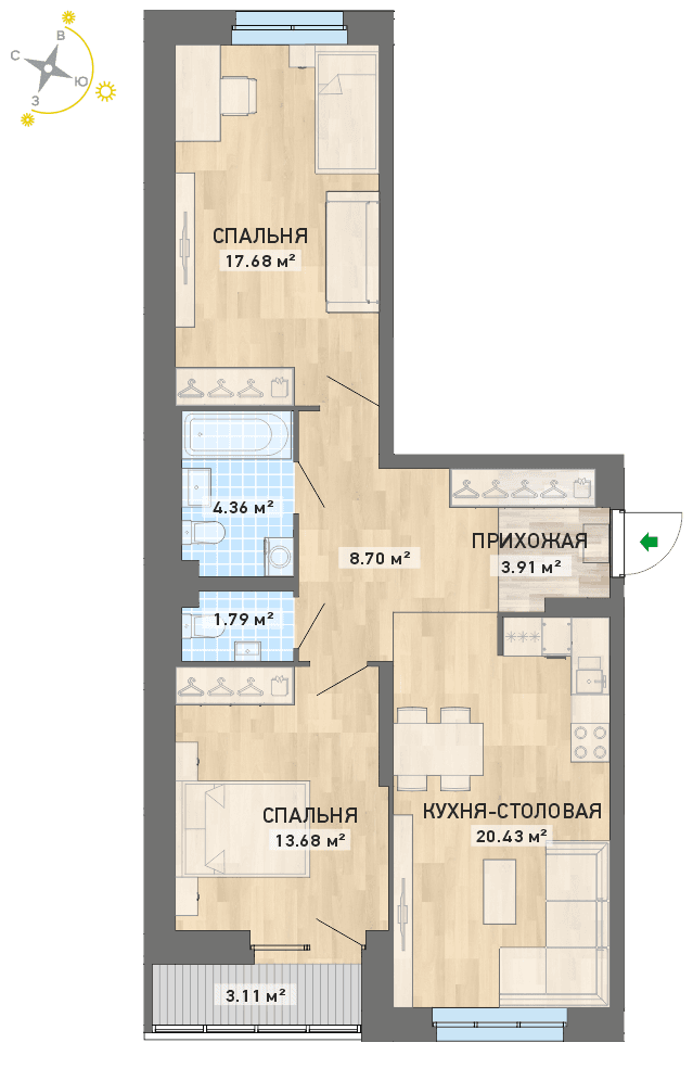план квартиры.