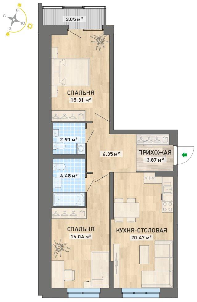 план квартиры.