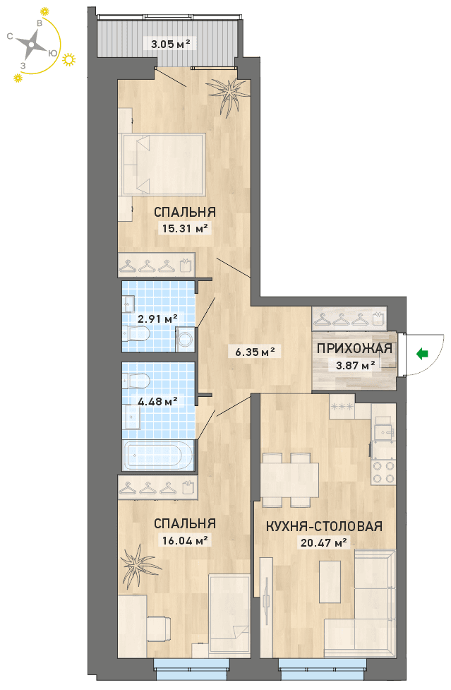 план квартиры.