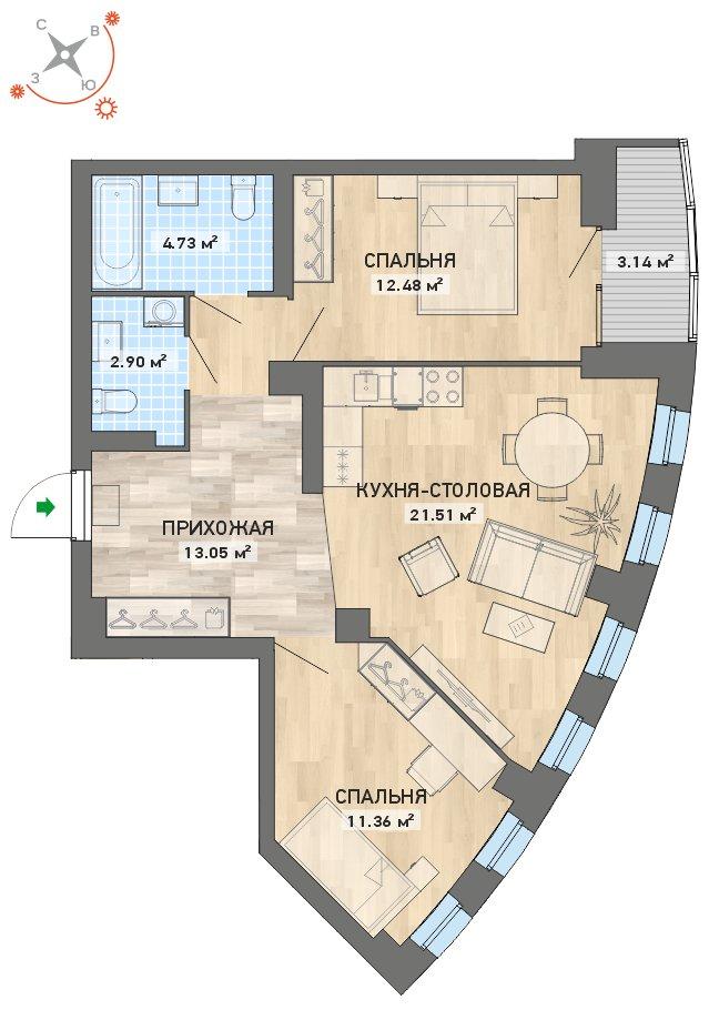 план квартиры.