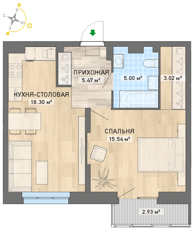 план квартиры.