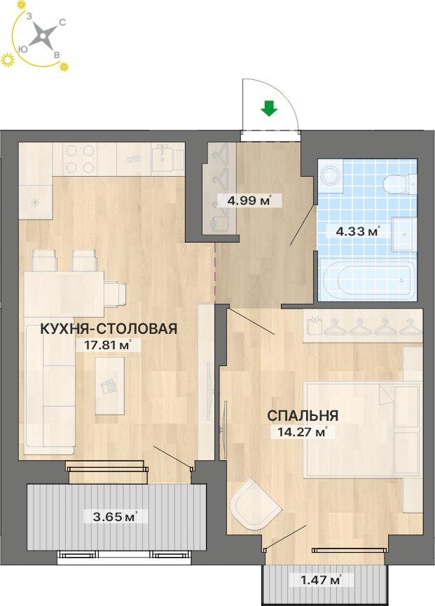 план квартиры.