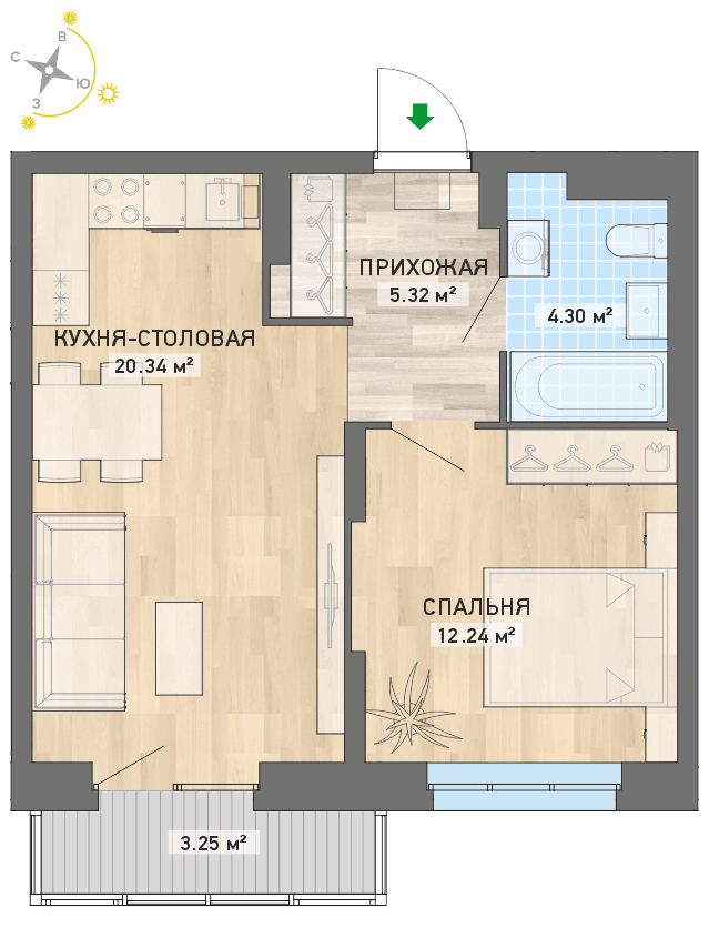 план квартиры.