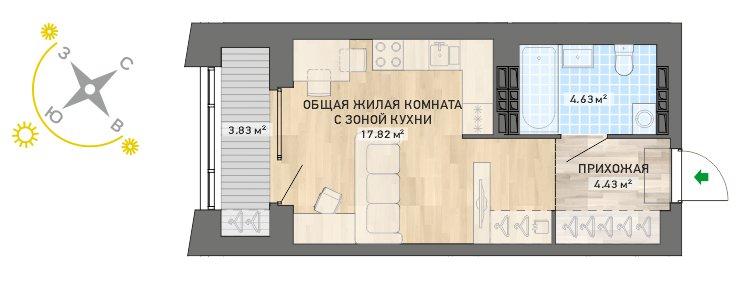 план квартиры.