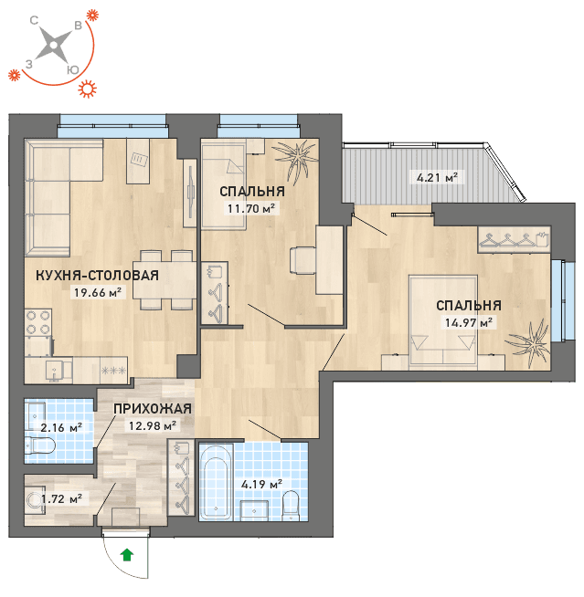 план квартиры.