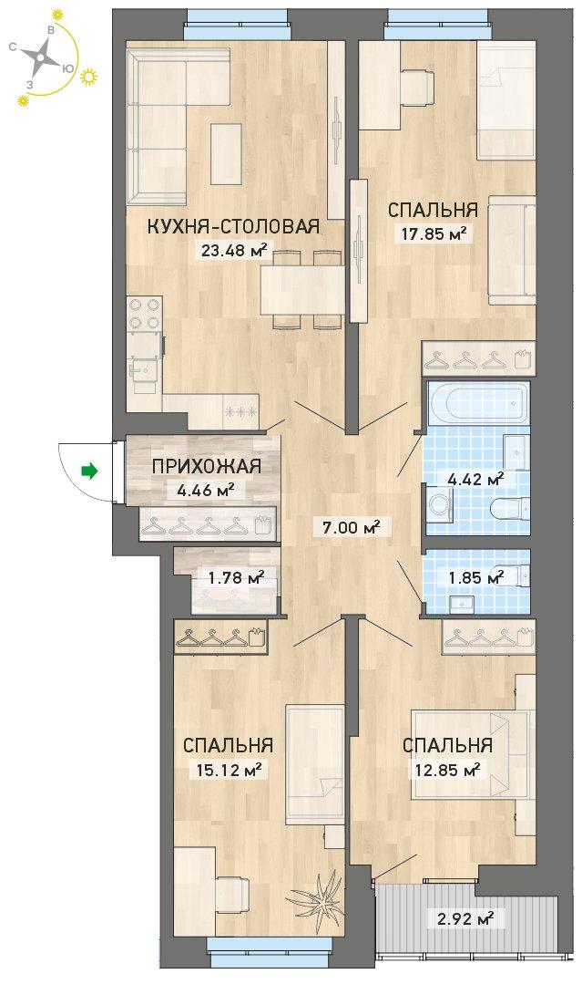 план квартиры.