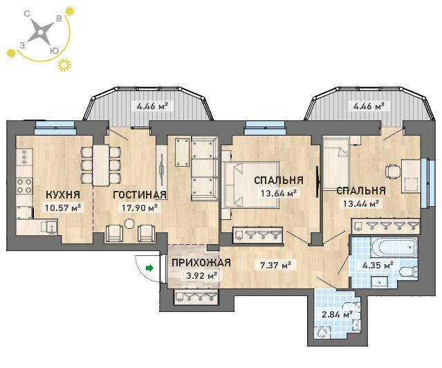 план квартиры.