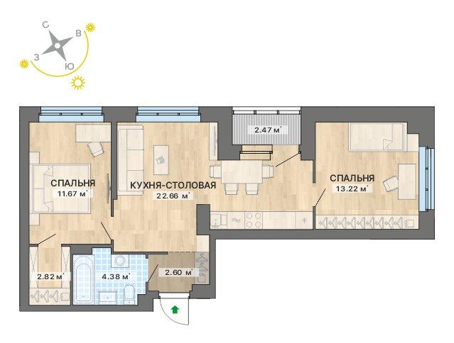 план квартиры.