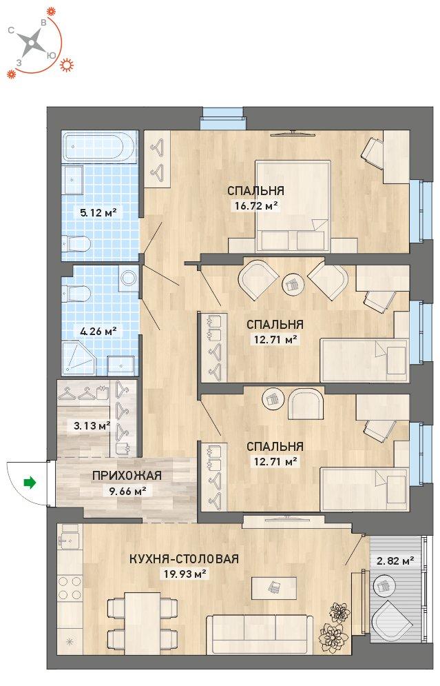 план квартиры.