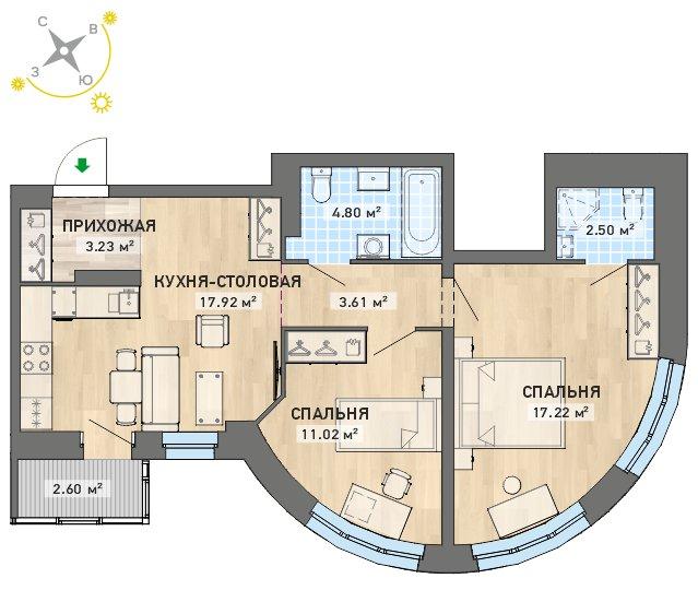 план квартиры.