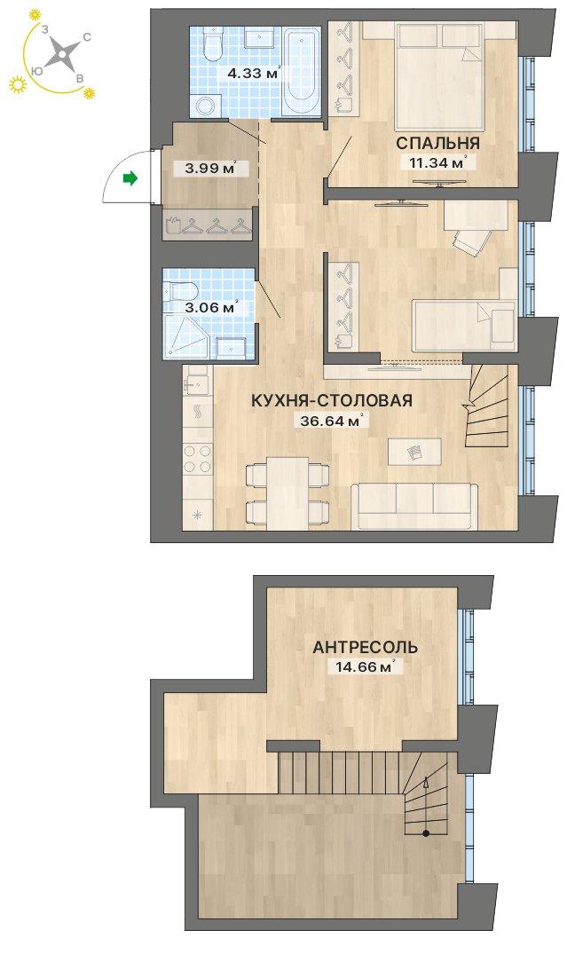 план квартиры.