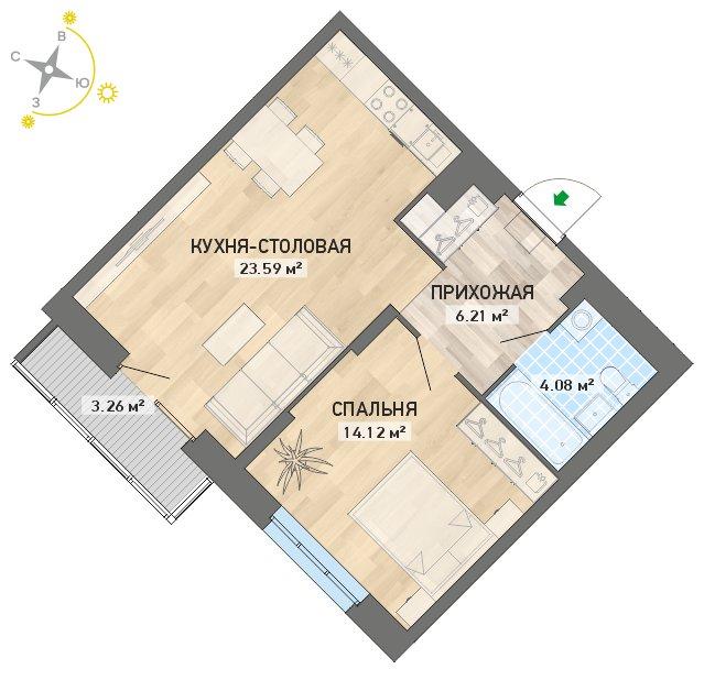 план квартиры.