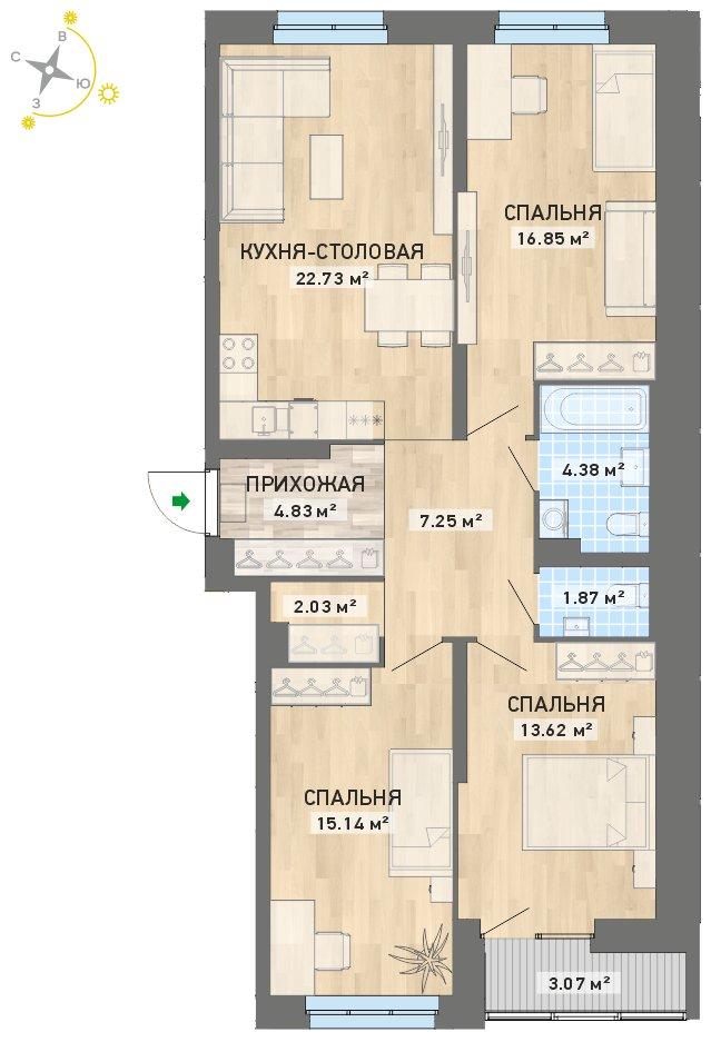 план квартиры.