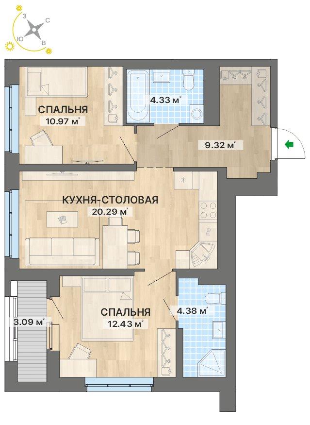 план квартиры.