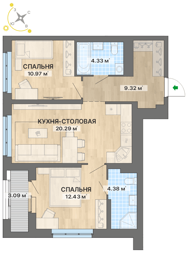 план квартиры.