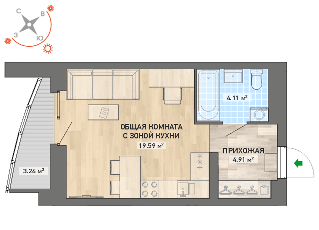 план квартиры.
