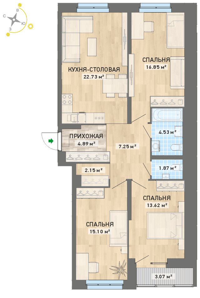 план квартиры.