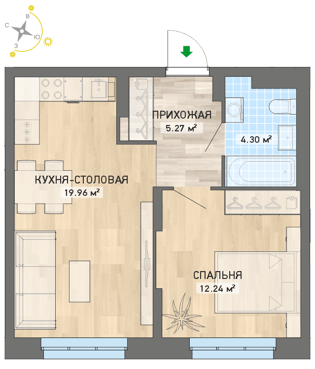 план квартиры.