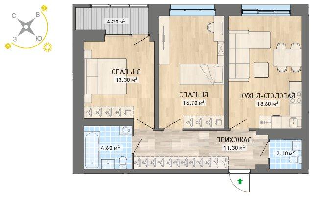 план квартиры.