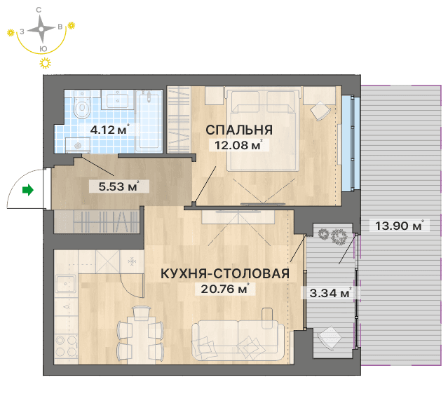 план квартиры.