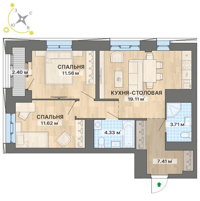 план квартиры.