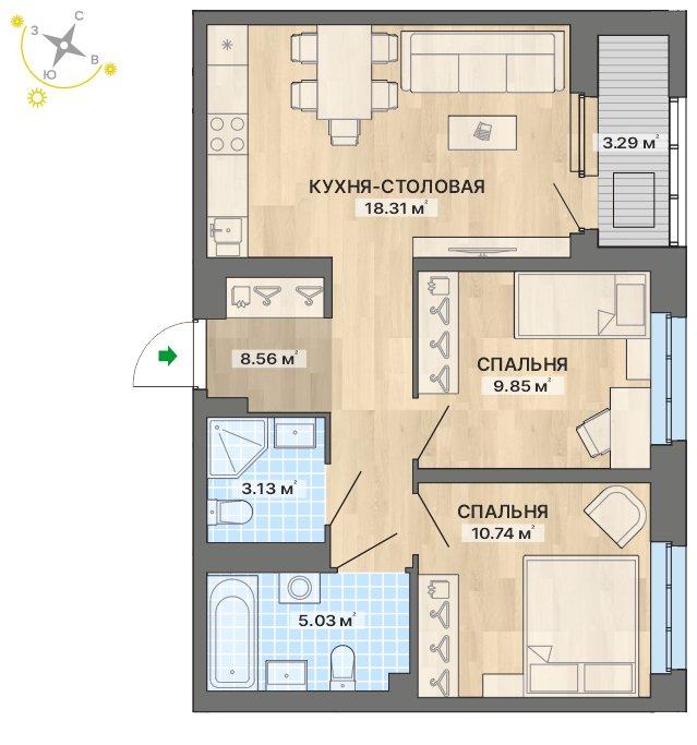 план квартиры.
