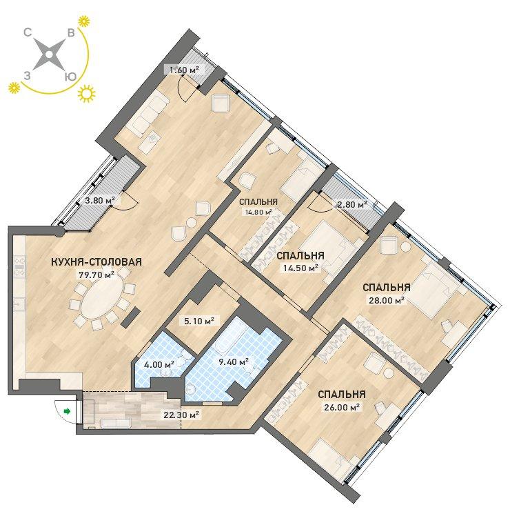 план квартиры.