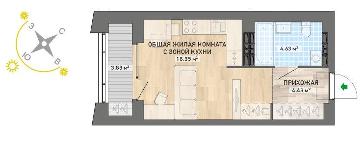 план квартиры.