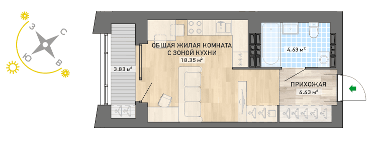 план квартиры.
