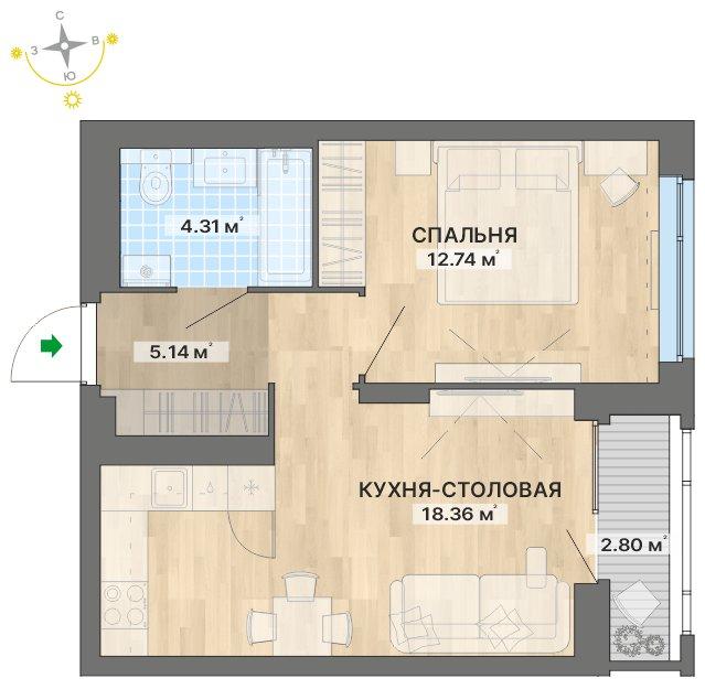 план квартиры.
