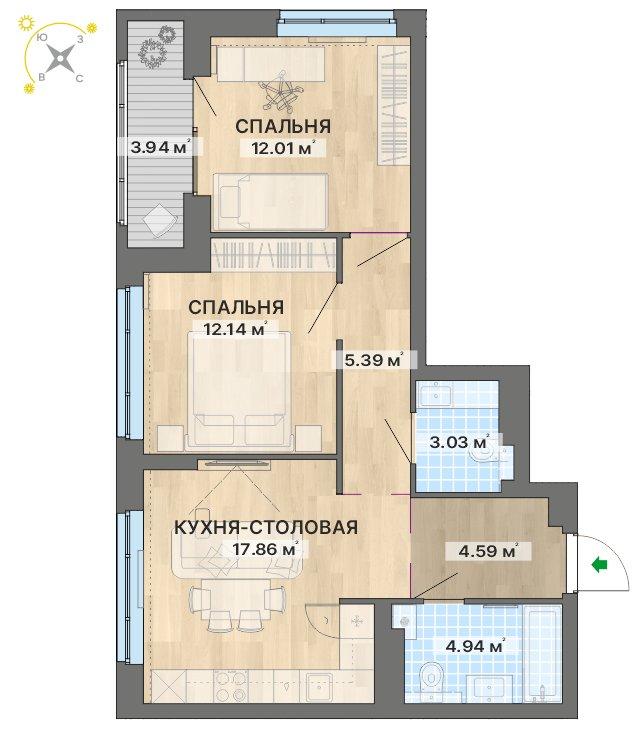 план квартиры.