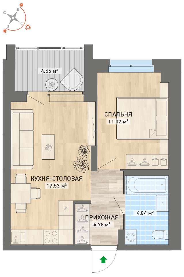 план квартиры.