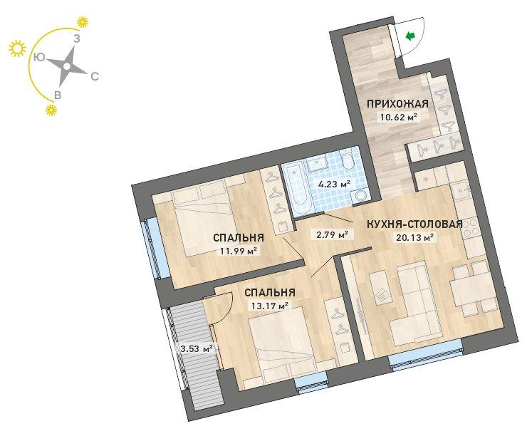 план квартиры.