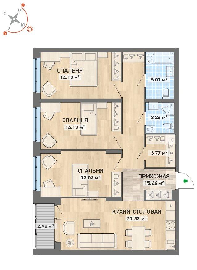 план квартиры.